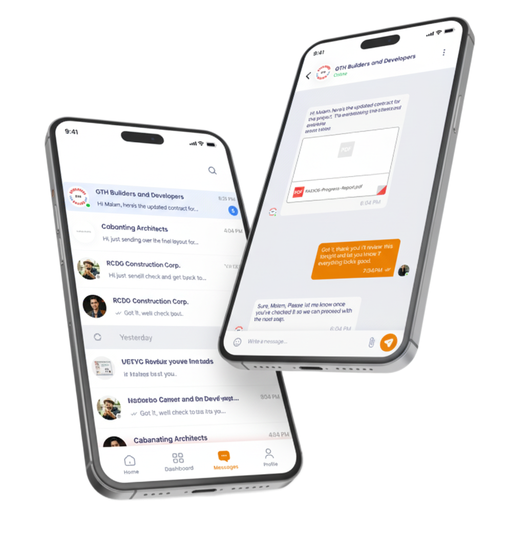 Communication and Messaging App Screenshot